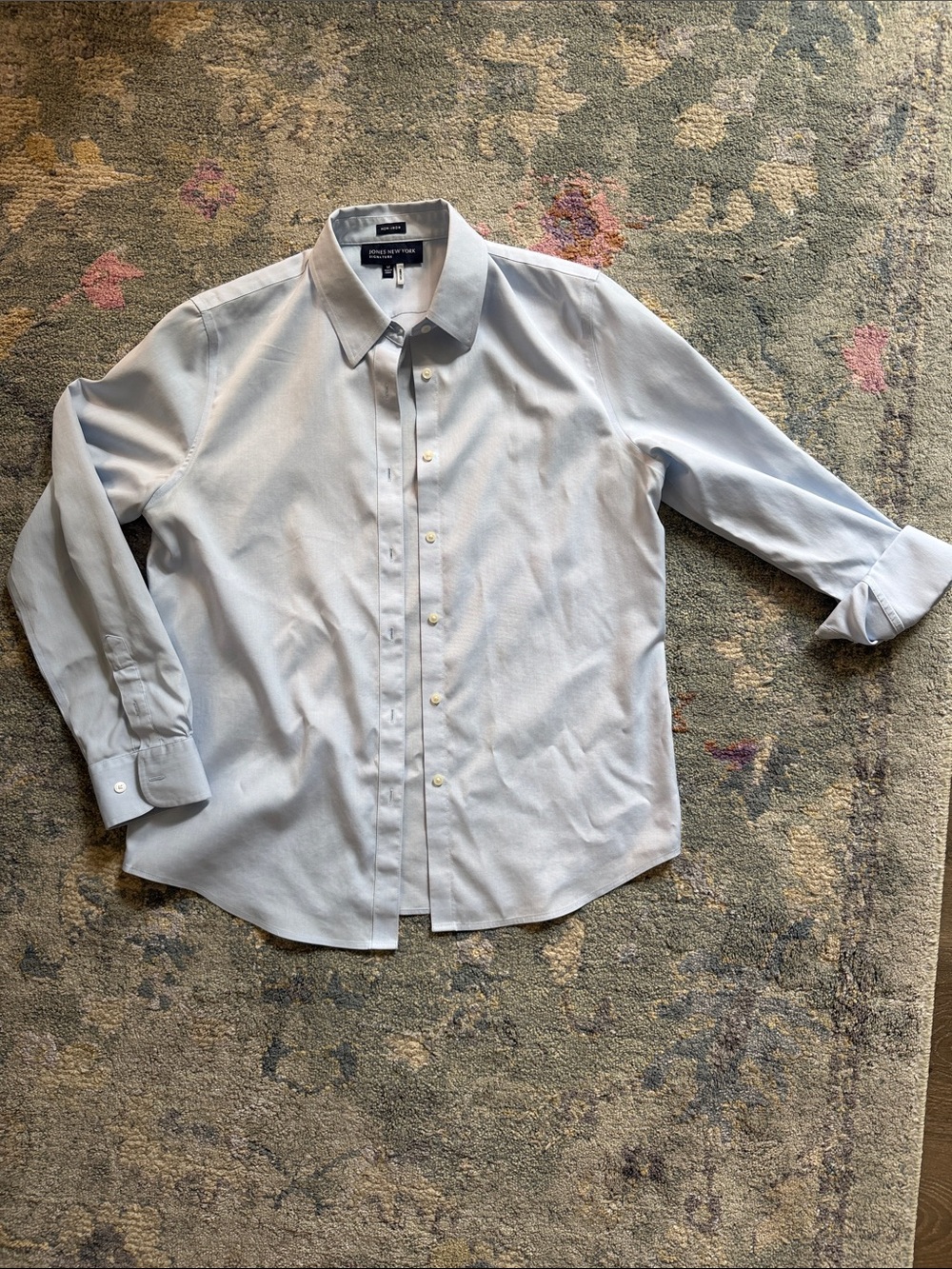 Nordstrom Women’s Light Blue Button-Down Shirt - Classic Collar